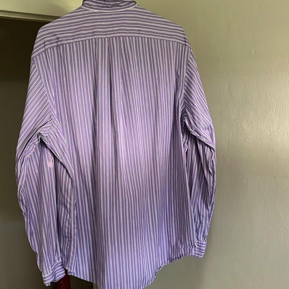 Ralph Lauren Lavender Green And White Shirt - Picture 4 of 6